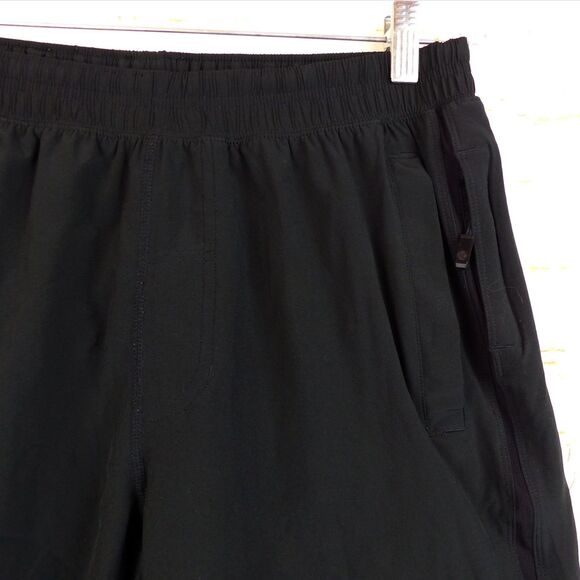 Lululemon X Soulcycle Pace Breaker Shorts Mens L Black  8” Lined Logo Gym - Picture 6 of 16